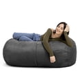 thumbnail image 3 of Jaxx Sofa Saxx 4 Foot Lounger Bean Bag, Black, 3 of 5
