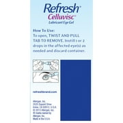 Refresh Celluvisc Lubricant Eye Gel Preservative-Free Artificial Tears, 0.4 ml, 30 Count