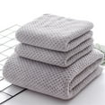 thumbnail image 3 of Toalla de baño Sincero de Terciopelo Coral gris 30x30 cm, 3 of 3