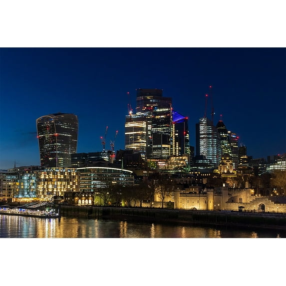 24x36 gallery poster, The City of London one of the largest financial centres in the world