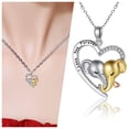 thumbnail image 2 of Colgante Joyería Collar Corazón Elefante Colgante En Forma De Letra, 2 of 8