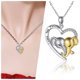 thumbnail image 2 of Collar con colgante de corazón y elefante en forma de letra, 2 of 8