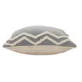 thumbnail image 5 of Laddha Home Designs Loomed Tufted Chevron Cotton Throw Pillow Cover - 20" - Gray and Cream, 5 of 9