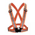 thumbnail image 1 of 2 chalecos reflectantes de visibilidad de seguridad ajustables, color naranja 2 piezas, 1 of 8