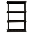 Hyper Tough Large 4Tier Plastic Storage Unit, W36 x D18 x H56