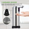 thumbnail image 5 of Dispensador automático de jabón, dispensador de jabón para baño sin contacto, con sensor de infrarrojos inteligente, dispensador de jabón líquido ajustable e impermeable, cocina, inodoro, 5 of 5