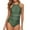 Green, variant on Otvok Trends Womens One Piece Swimsuits Tummy Control Plus Size High Waisted Bathing Suit Monokini L Blue