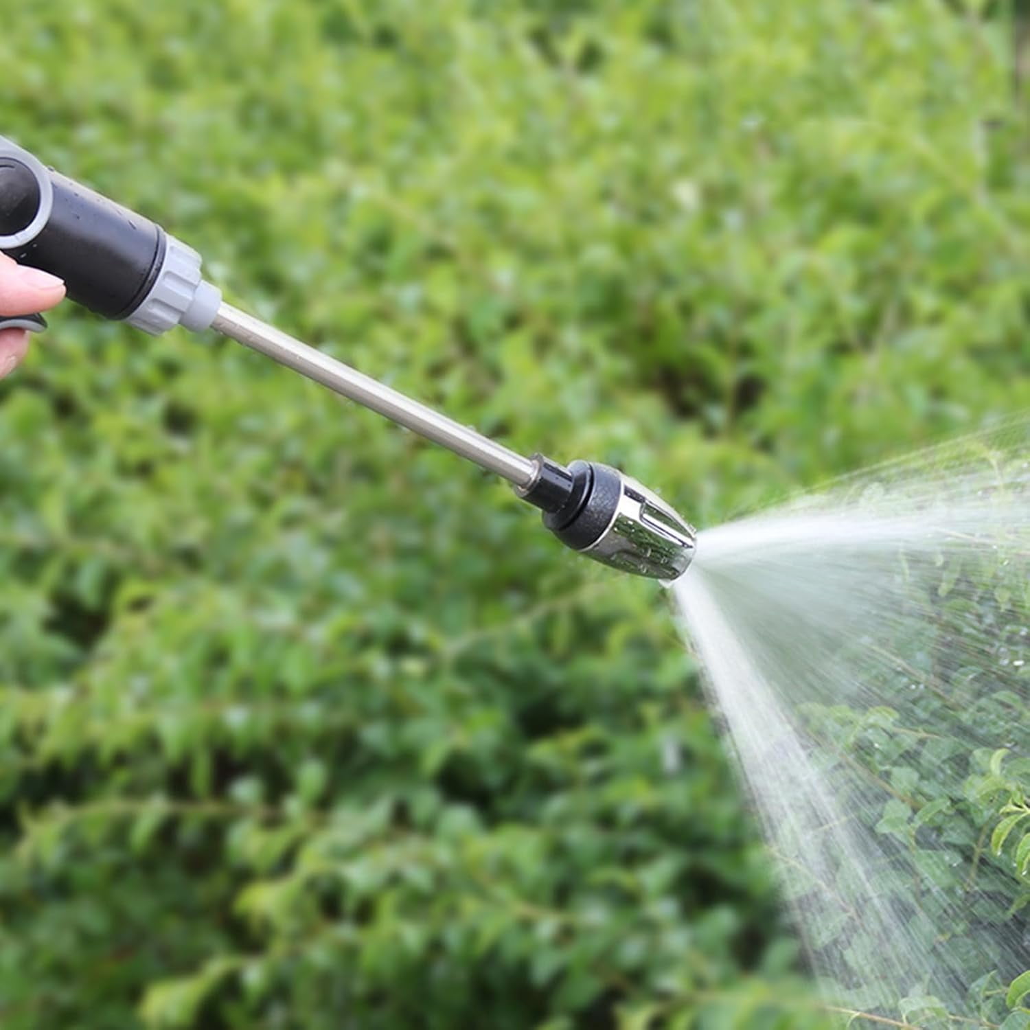 Heavy Duty Garden Hose Nozzle, High Pressure Power Jet, Adjustable Spray Modes, 360° Rotation, Deep Cleaning for Yard, Patio, Driveway, Car Wash