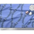 thumbnail image 2 of Soimoi Blue Viscose Chiffon Fabric Laurel Leaves Decor Fabric Printed Yard 42 Inch Wide, 2 of 3