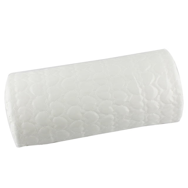 Almohada para uñas Reposamanos para uñas Lavable Cuero de PU Reposabrazos para uñas Arte de uñas extraíble Almohada para la mano Cojín Accesorios para decoración de uñas HerramientaBlanco