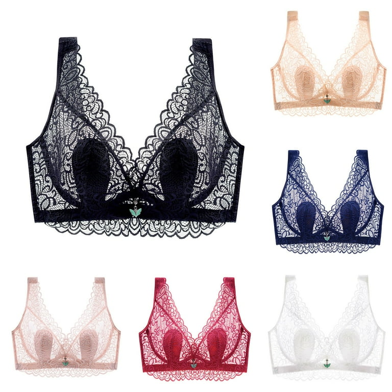 JDEFEG Bra Set Large Bras for Women Ladies Lightweight Full Cup Plus Size  Lingerie Push Up Bra Lace Bra Underwear Underwear Women Push Up Bras for  Women Polyester Black 36D 