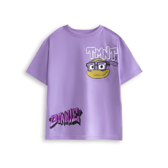 Teenage Mutant Ninja Turtles Donnie Boys Purple Short Sleeved T-Shirt | 4-5 Years | Made by Vanilla Underground