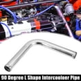 thumbnail image 2 of OD 1.25" Leg Length 6" Car Aluminum Alloy Tube Intercooler Pipe 90 Degree Bend Elbow Air Intake Tubing, 2 of 6