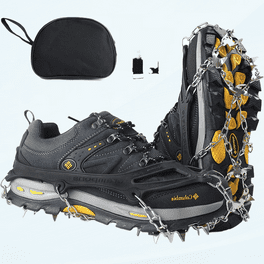 24 Spirks Walk Traction Ice Cleats, Anti-Slip Winter Grippers for