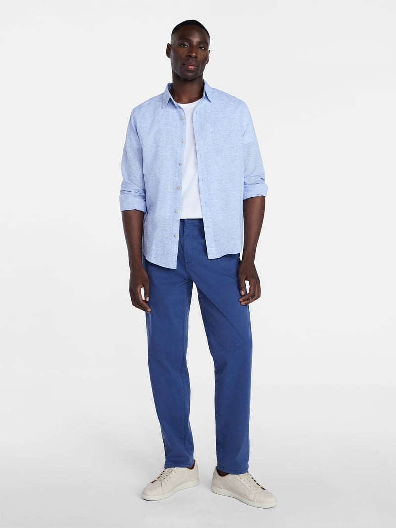 George Men's & Big Men's Slim Fit Premium 5 Pocket Pants, Sizes 29