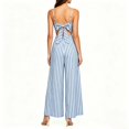 thumbnail image 5 of Aimik Striped Jumpsuits for Women Casual Sleeveless Spaghetti Strap Wide Leg Jumpsuits Summer Fashion Womens Jumpsuit for Vacation, 5 of 6