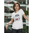 thumbnail image 2 of Trick Or Treat Kitty With Candy T-Shirt Women -Image by Shutterstock, Female Large, 2 of 4