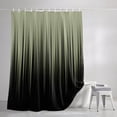 thumbnail image 3 of Shower Curtains for Bathroom, Sage Green Black Ombre Waterproof Fabric Shower Curtain, Modern Abstract Striped Gradient Decorative Bathroom Curtain for Bathtub, 72"x72", No Hooks Included, 3 of 9