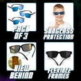 thumbnail image 2 of Bedwina Spy Glasses for Kids (Pack of 3) – Rear View Sunglasses to See Behind You – Secret Agent Detective Gear for Boys & Girls – Fun Party Favors, Goodie Bag Fillers & Carnival Prizes, 2 of 7