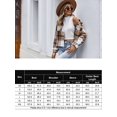 thumbnail image 3 of Weardear Women's Cropped Casual Jacket Flannel Fall Outwear Jacket Plaid Button Down Coat, 3 of 5