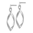 thumbnail image 2 of Sterling Silver Radiant Essence Textured Post Dangle Earrings, 2 of 4