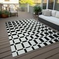 thumbnail image 6 of Addison Rugs Chantille Indoor/Outdoor Transitional Squares Black Washable Rectangle Rug, 3' x 5', 6 of 6