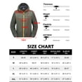 thumbnail image 4 of Little Donkey Andy Men's Waterproof Winter Jacket, Lightweight Warm Thermal Outdoor Shell with Hood for Hiking Travel Golf Type B Insulation Army Green S, 4 of 7