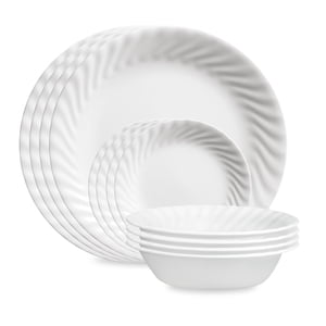 Corelle Enhancements 12-Piece Glass Dinnerware Set