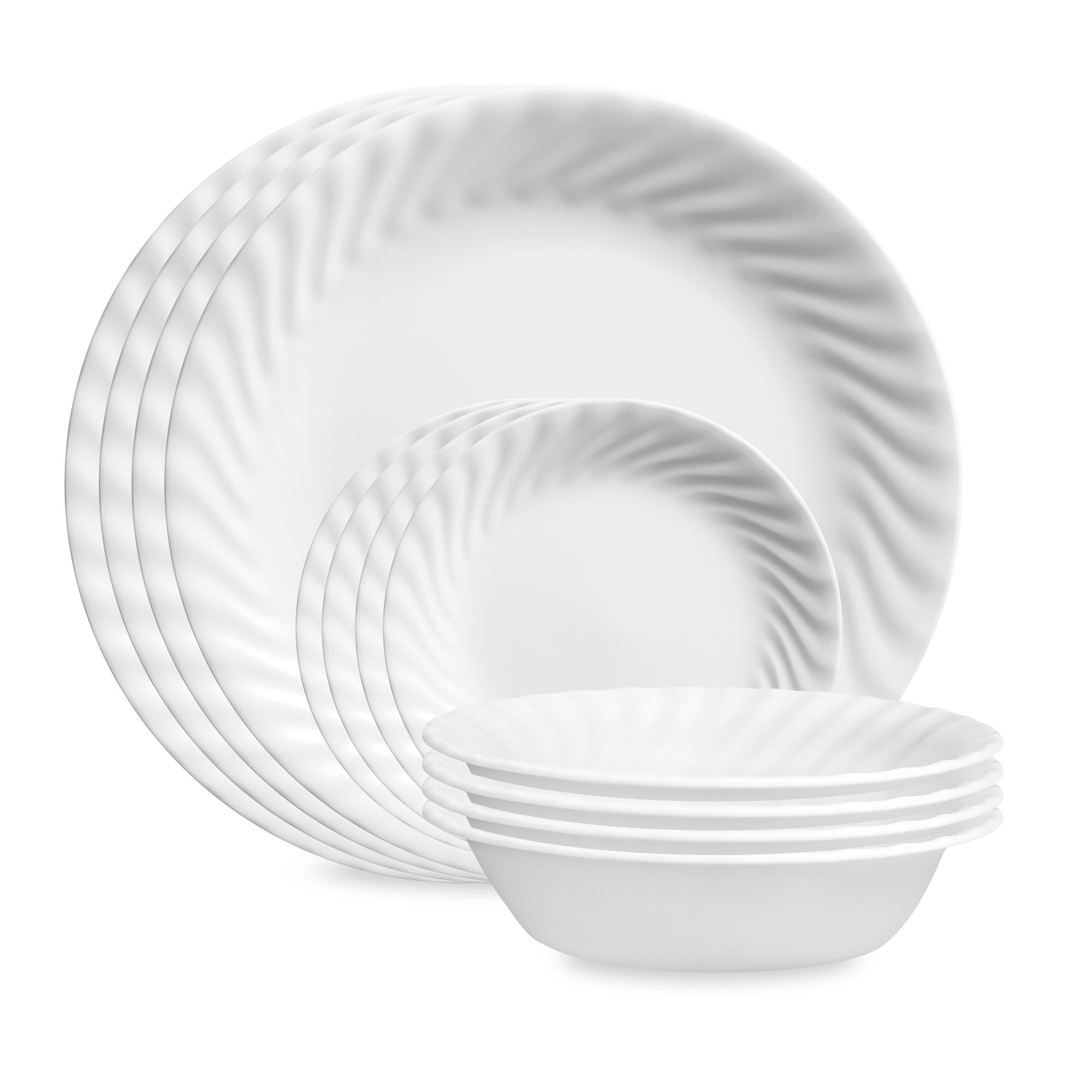 Corelle Enhancements 12-Piece Glass Dinnerware Set