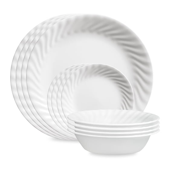 Corelle Enhancements 12-Piece Glass Dinnerware Set (Service for 4)