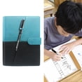 thumbnail image 4 of Bloc de notas borrable de cuero PU Sunnimix Cuaderno borrable Azul negro, 4 of 8