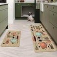 thumbnail image 4 of Kitchen Mats and Rugs Set of [2 PCS], Non Slip Washable Absorbent Microfiber Kitchen Rug and Mat, Soft Comfort Kitchen Rug Set for Kitchen, Office, Sink 17"x47.2"+17"x23" (Grey), 4 of 5