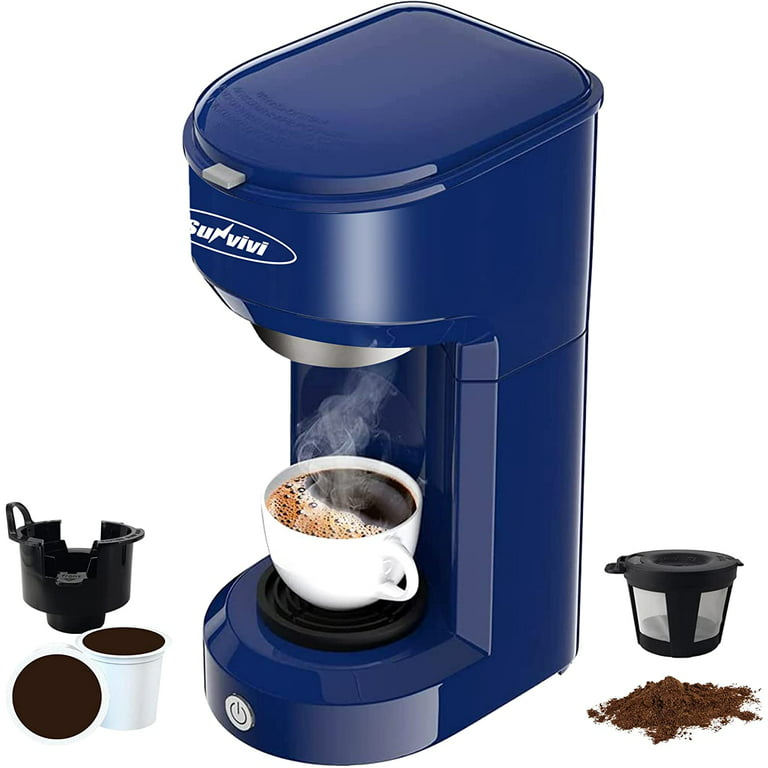 Single Serve Coffee Maker 6-14OZ With Filter Coffee Brewer for K