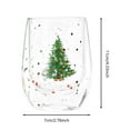 thumbnail image 3 of Christmas Tree 14 Fl.Oz.Highball Glass,Polka Dot – Classic Glass,Cocktail Glasses for Mixed Drinks,Beverage Glasses for Holiday Celebrations,Clear3, 3 of 5