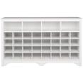 thumbnail image 4 of Trent Home Engineered Wood 36 Cubby Versatile Wooden Shoe Cubby Console in White, 4 of 10
