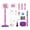J002- Pink, variant on Outdoor Basketball Hoop, Basketball with Pump, Playset, Basketball Kids, Pink 3-In-1 Height Adjustable 55X17 in Kids Basketball Hoop, 3 Function Game Set with Basketball, Soft