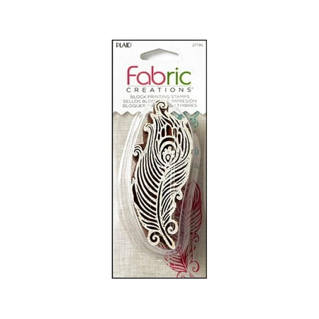 Fabric Stamp - Plaid Fabric Creations BP Stamp BDR Feather