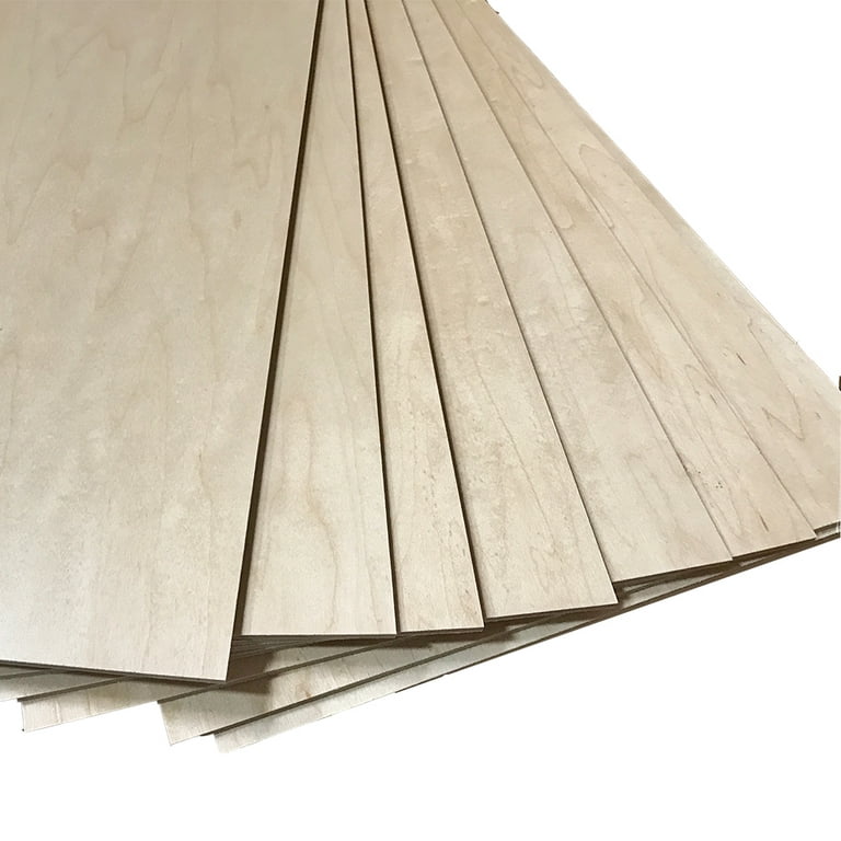 1xSolid Maple wood Sheets 340mmX150mmX3mm,4mm,6mm or 8mm Laser Cutter  Engraver
