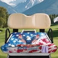 thumbnail image 3 of Yuyamidu Eagle Golf Cart Seat Covers American Flag 250 Years Golf Cart Seat Towel Universal Fit for Club Car Seats Cushion with 4 Front Pockets 4th of July Travel Sports Golf Cart Accessory, 3 of 7