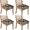 Pioneer Flower-72, variant on Pioneer Flower Seat Covers for Dining Room Chairs Set Of 4,Stretch Printed Washable Chair Seat Cover with Elastic Ties and Button,Removable Waterproof Couch Cushion Covers
