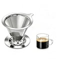 thumbnail image 3 of Pour over Coffee Dripper Reusable Cone Coffee Filter Portable, 3 of 7