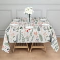 thumbnail image 3 of Pioneer Flower Floral Print Pattern Square Tablecloth,Waterproof Square Table Cover,Wipeable Spillproof Washable Table Cover for Home Kitchen Party Decor 42"X42"(107x107cm), 3 of 6