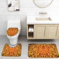 thumbnail image 1 of GOHAO Shaman Trance 3 Piece Bathroom Rugs Set Bath Rug Contour Mat and Toilet Lid Cover, 1 of 2