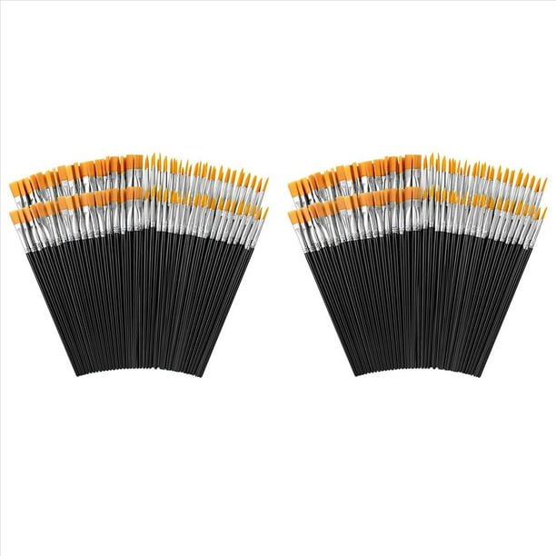 Pinceles para Pintar, 320 Piezas de Pinceles de Nailon para Pintura Acrílica, Pinceles para Pintura Acrílica para Manualidades, para Óleo y Acuarela en el Aula