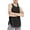 Black, variant on Racer Back Tank Tops Womens Sleeveless Cropped Tank Tops Crewneck T-Shirt Running Yoga Active Shirts Oversized Racerback Breathable Tee,White