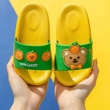 

Meitianfacai Deals Cartoon Animal Boys Girls Non-slip Home Bathing Beach Sandals Slippers Shoes Clearance Items