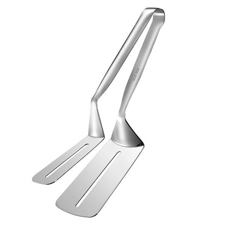 

1pc 304 Stainless Steel Barbecue Clip Bread Clip Multifunctional Food Serving Steak Tong for Home (Silver)