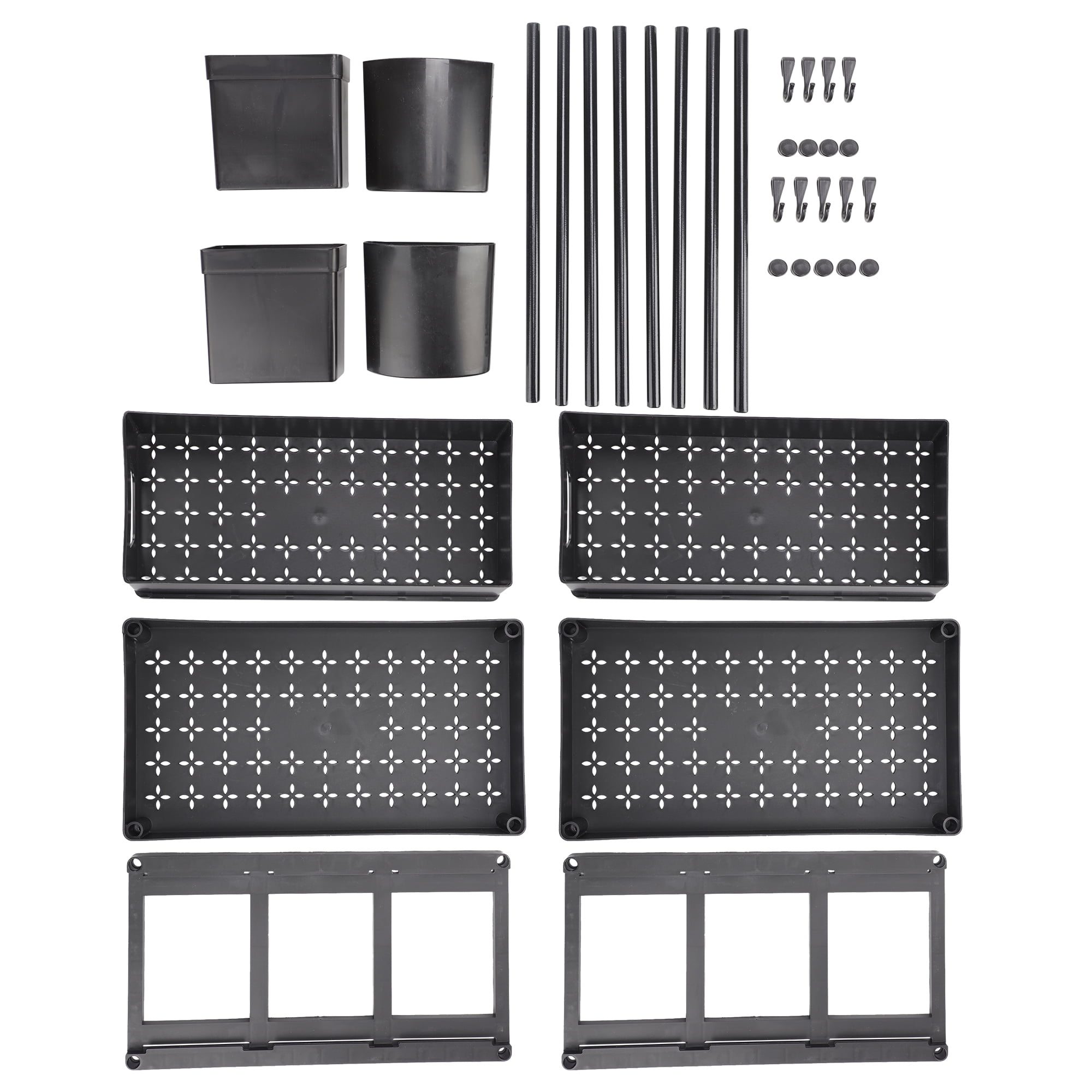 Under Sink Organizers and Storage, 2 Tier Under Cabinet Organizer with 1 Pull Out Drawer, Multi-Purpose Under Sink Organization and Storage