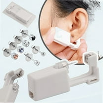Painless Professional Self Ear Piercing Gun Kit,1 PCS Piercer  1 PCS Ear Studs Safety Ear Nose Piercing Tools Kit