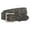 Black, variant on Snap On Vintage Cowhide Full Grain Leather Floral Rivet Perforated Casual Belt